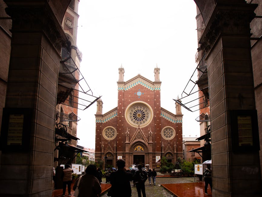 Brick facade round window