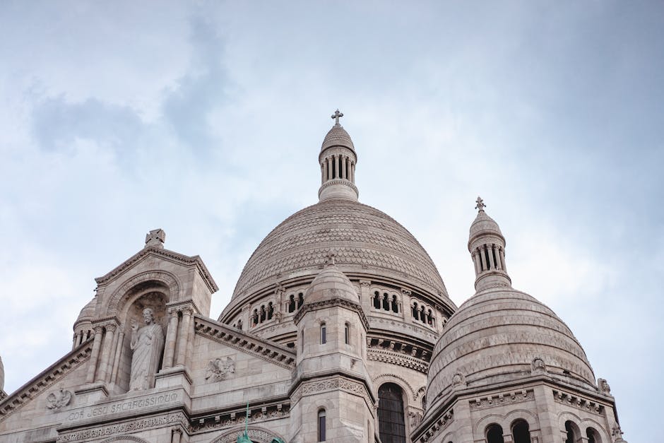 Dome architecture cloudy sky