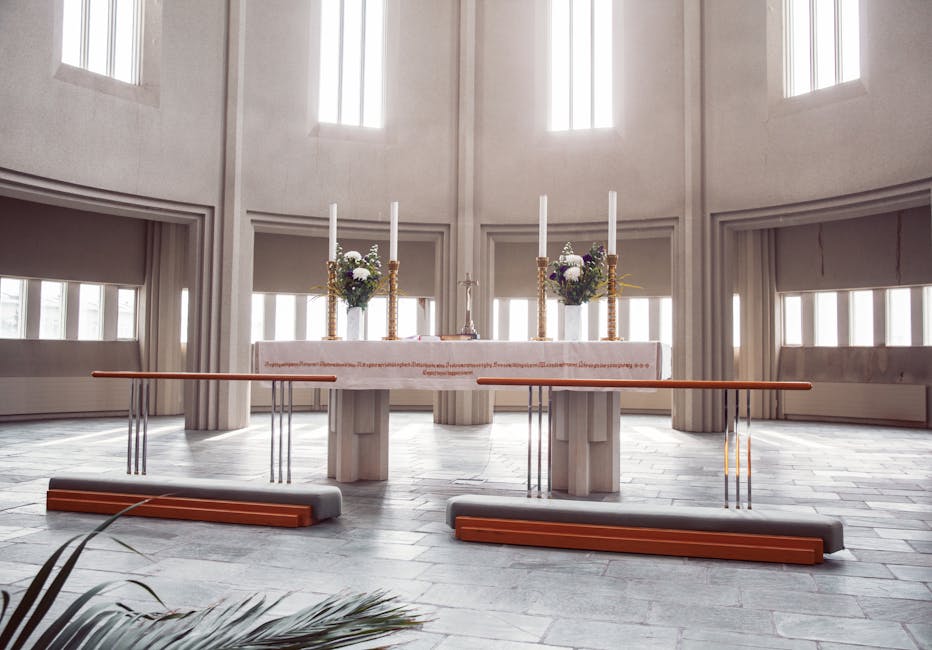 Modern altarpiece natural light