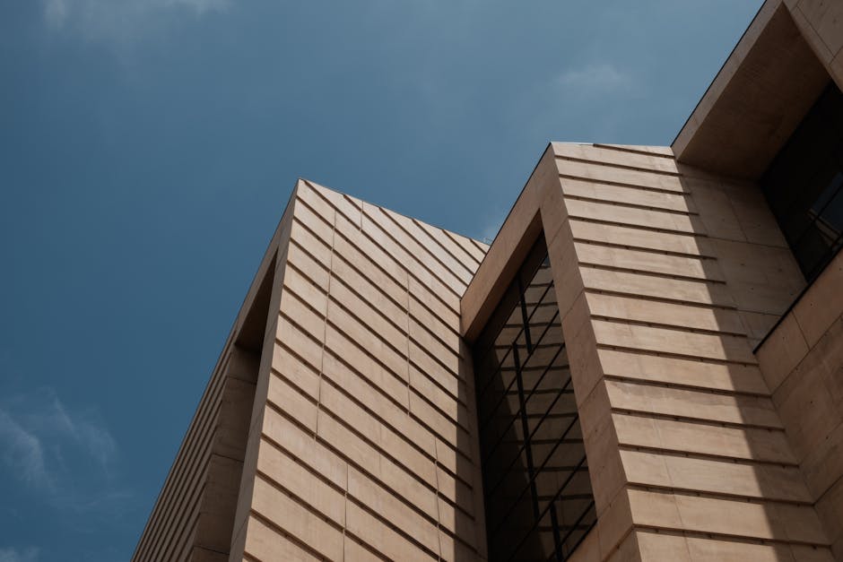 Modern architecture clear sky