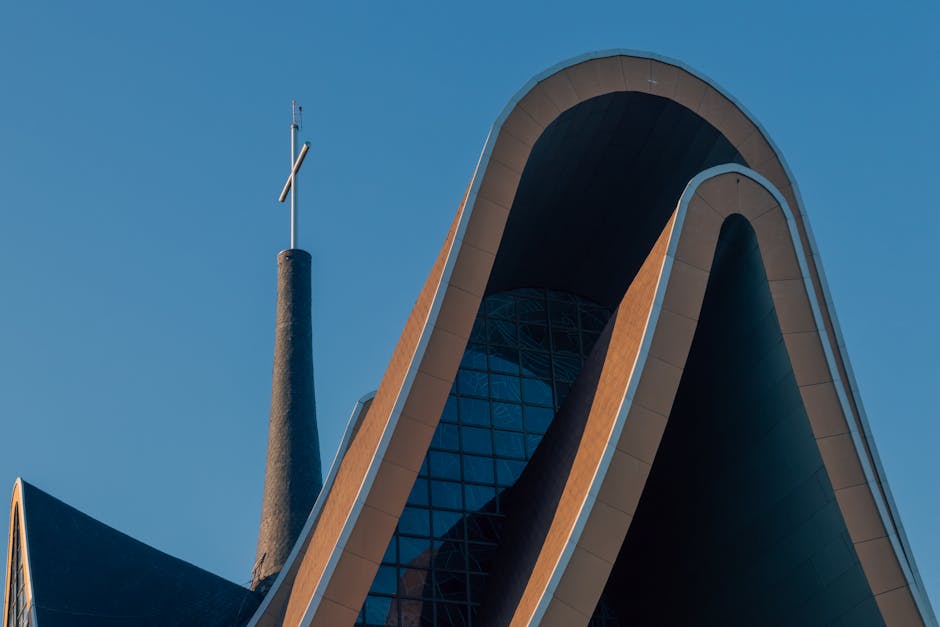 Modern cathedral futuristic design